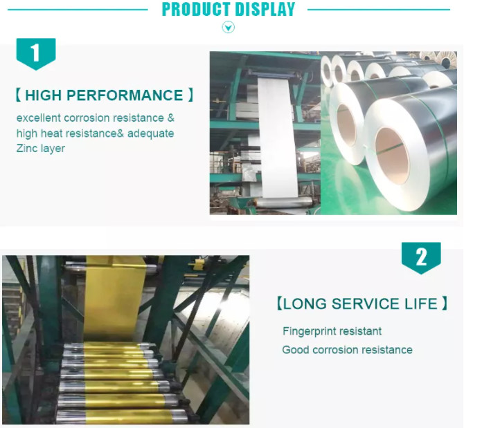 G120 Galvanized Steel Strips 30mm-1500mm Width Prepainted Galvalume Coil