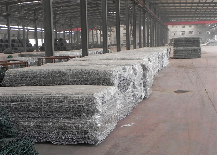 Powder Coated Gabion Box / Welded Gabion Stone Cages 2*1*1m*3.2mm