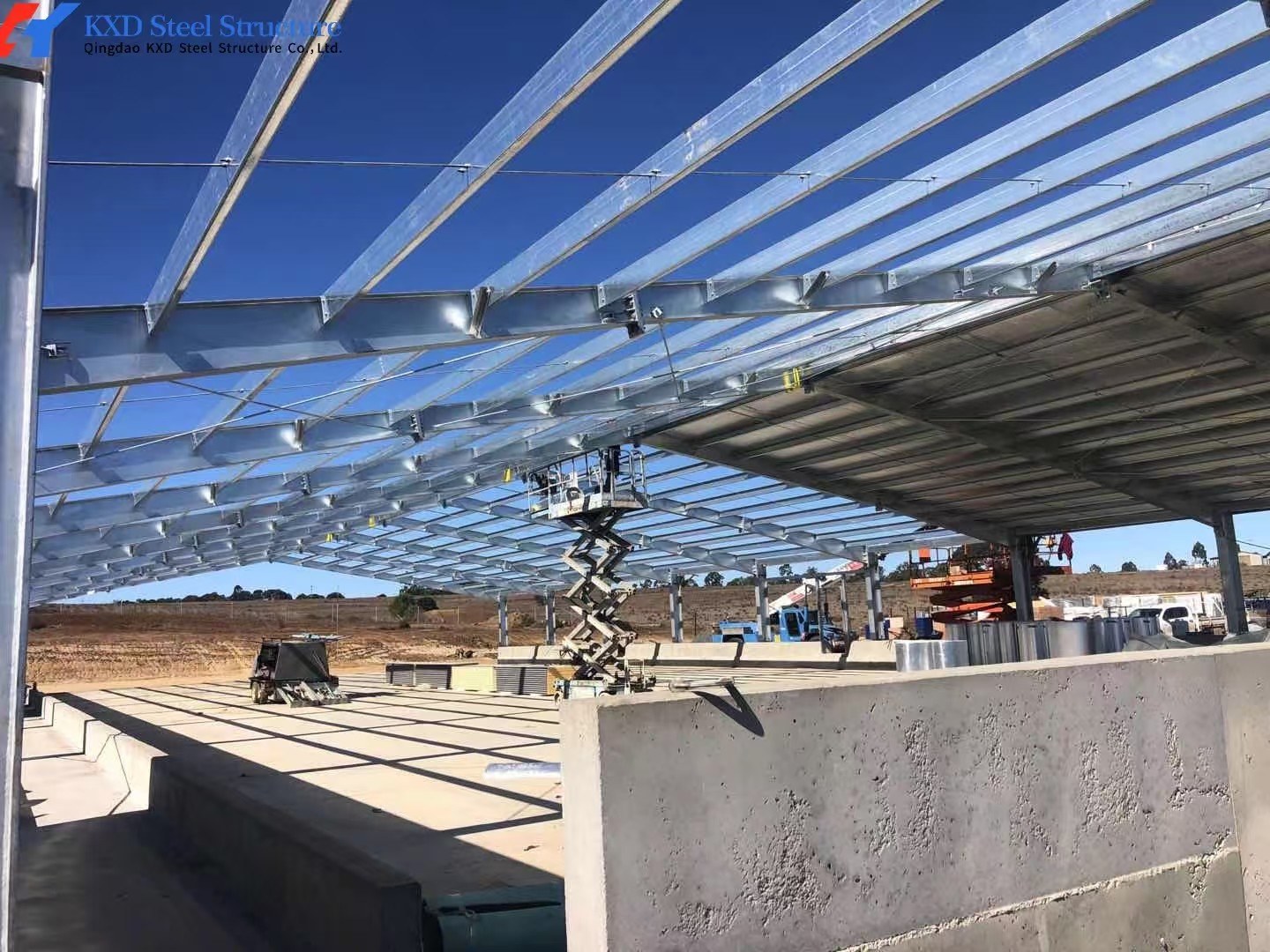 Galvanized Steel Poultry House Onsite Installation Prefab Steel Farm Shed
