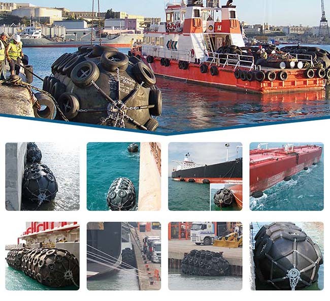 Dock Jetty Pneumatic Rubber Fender Yokohama Inflatable Anti Collision