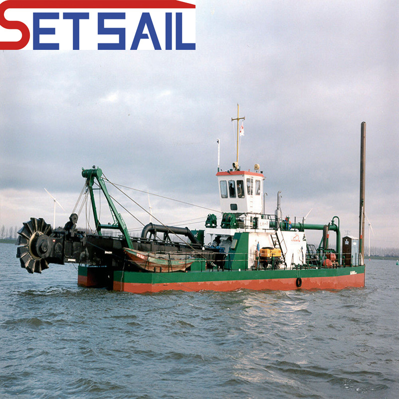 Hydraulic Winch Anchor Boom Diese Engine Wheel Bucket Silt Dredger