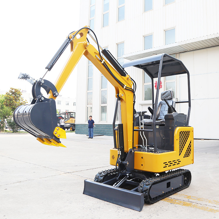 Diesel Mini Digger Agricultural Micro Clamshell Shovel Escavator 1.8 Ton Household Crawler 1ton Mini Excavator