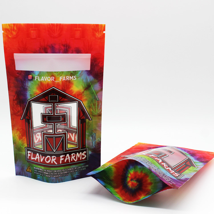 weed Aluminum Foil Mylar Bag Stand Up Zipper 3 Sided Sealed Bag