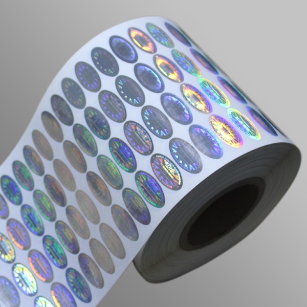 Waterproof 2D 3D Round Roll Hologram Authentic Stickers