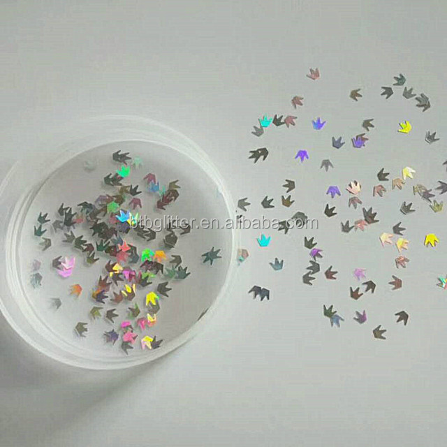 Polyester Glitter Leopard Shape 1kg Packing Eco-friendly and Colorful