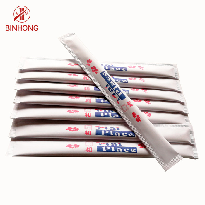 Paper Packed Sushi Natural Bamboo Disposable Chopsticks With Customized Logo