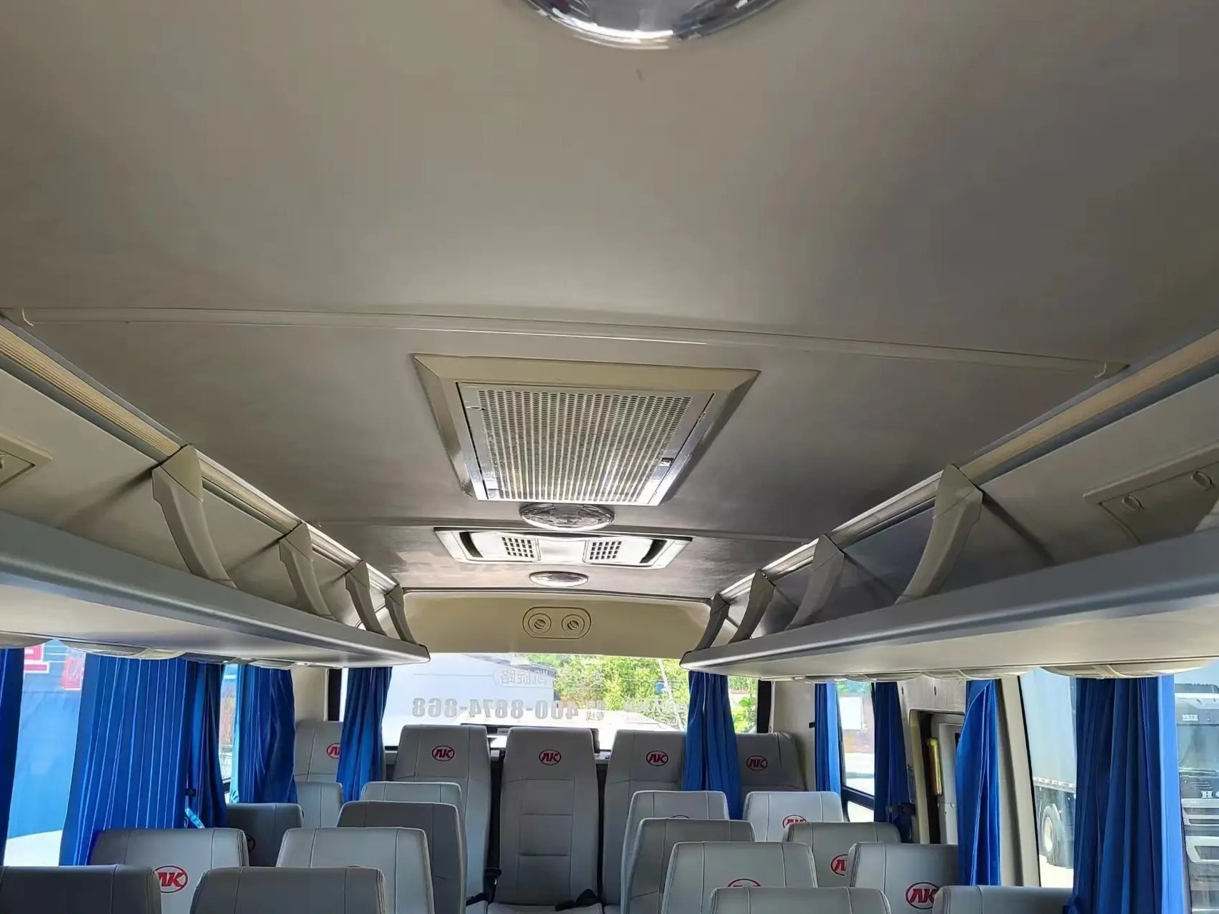 Used Diesel Buses 2015 Year EURO IV Emission Standard 35 Seats Sealing Window Champagne Color Ankai Bus HFF6859
