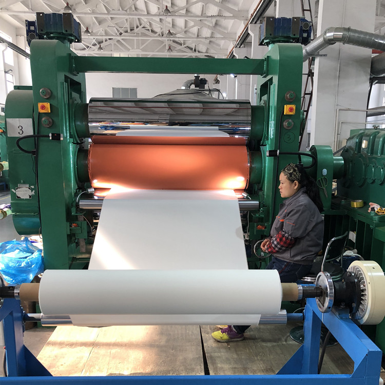 Custom Made PLC Electric 3 Roll Calender For Industrial Compounding Precision Control