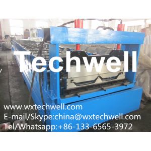  Standing Seam Roof Panel Roll Forming Machine With Hydraulic Cutting Device for Standing Seam Roof Wall Cladding Manufactures