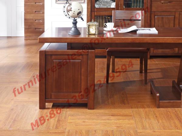 Solid Wood Antique Design Furniture Desk with Drawers in Home Study Room use
