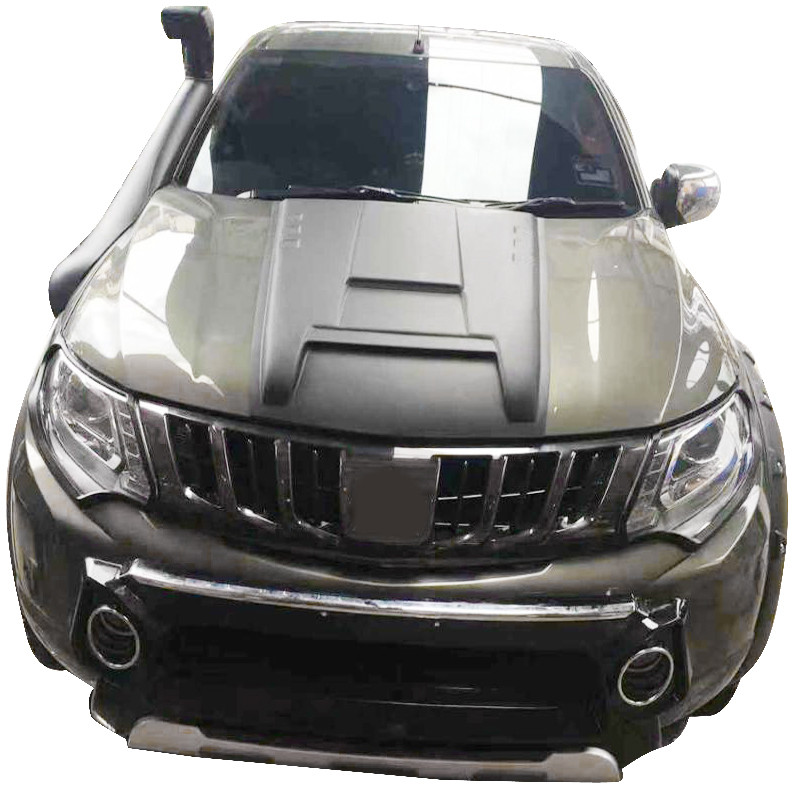 Matte Black Front Bumper Guard Hood Scoop Engine Bonnet Cover