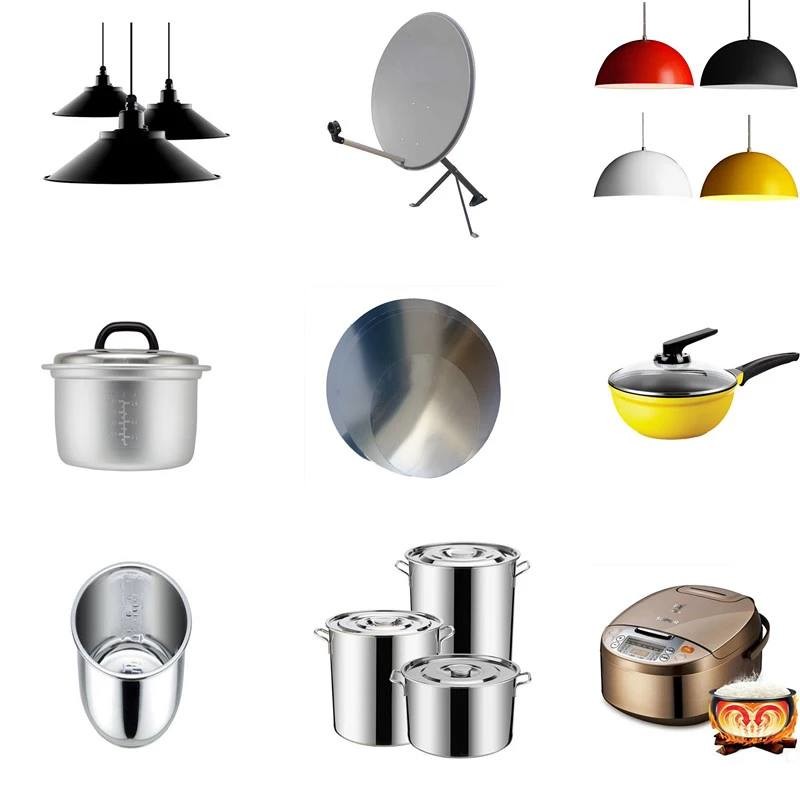 HO H12 1100 Grade Aluminum Disc Blank Stainless Cookware Bottom Plates 0.5 - 6.0mm