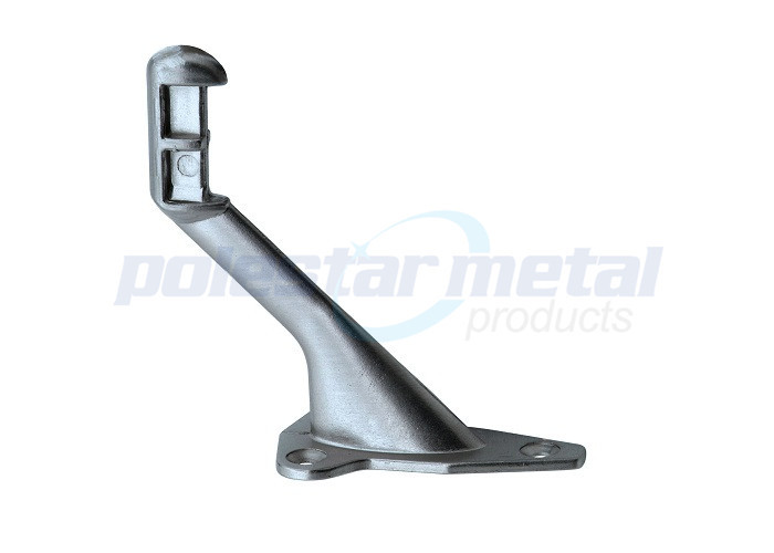 Decorative Door Hardware Satin Chrome Heavy Duty Handrail Brackets 74mm