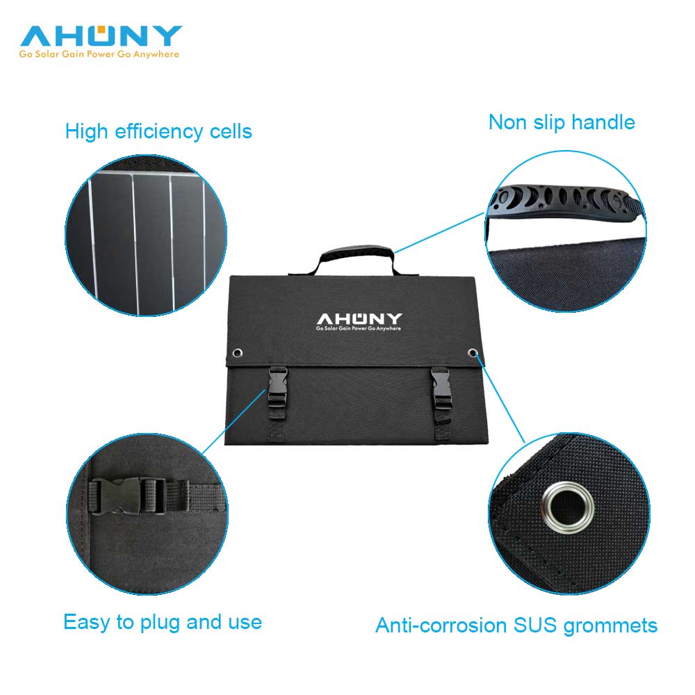 100w Dual Usb Folding Solar Blanket 12V Foldable Solar Power Charger For Generator