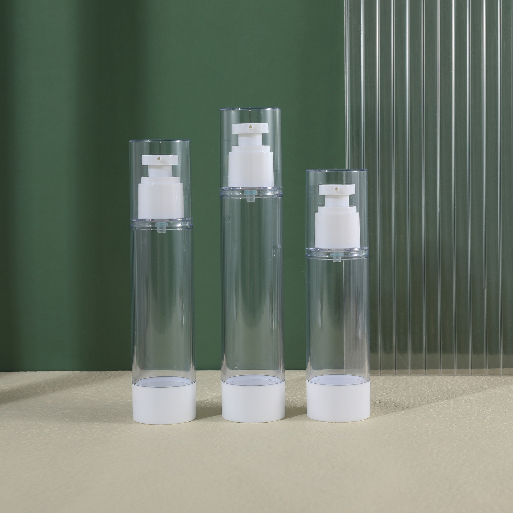 1oz 2oz 3oz 4oz 80ml 100ml 120ml Refillable Airless Lotion Pump Bottle featuring Customized Colors and Frosted Finish