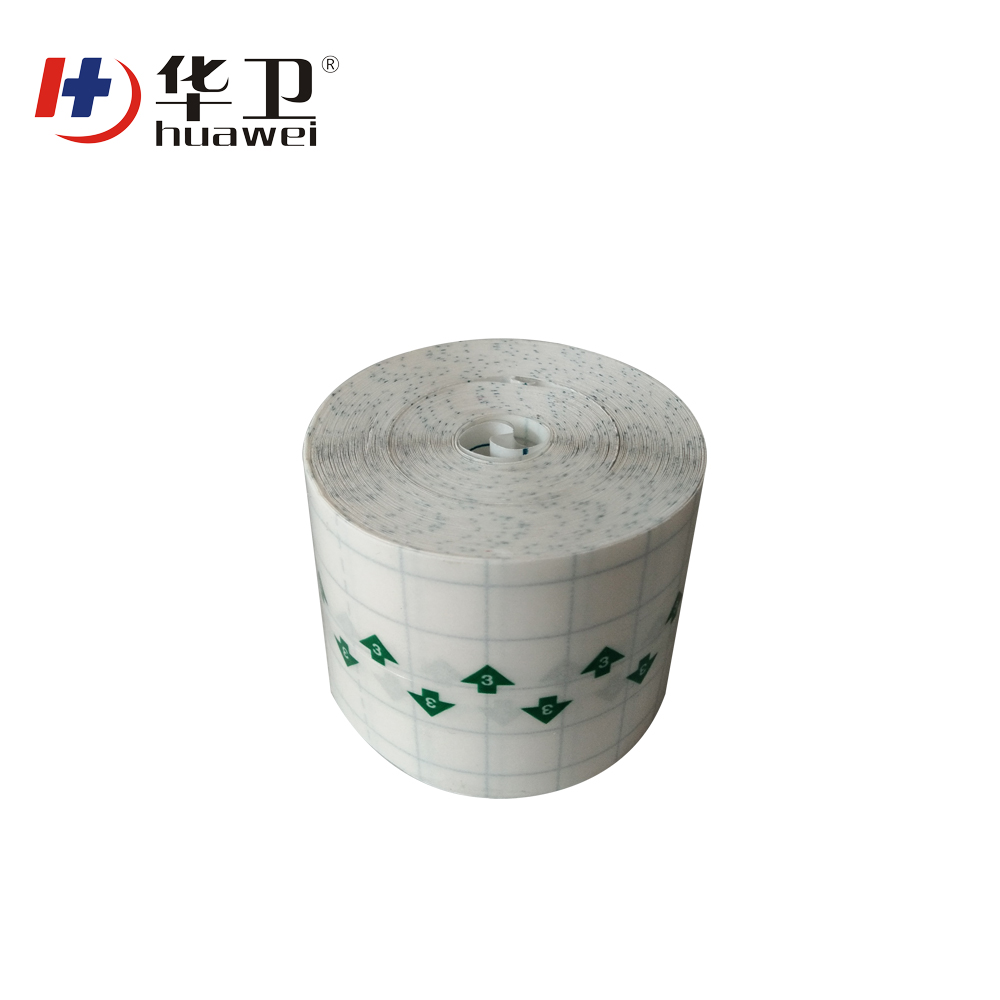 Waterproof Transparent Adhesive Fixation Tape Wound Dressing Fixer Plaster Fixomull PU Film Roll