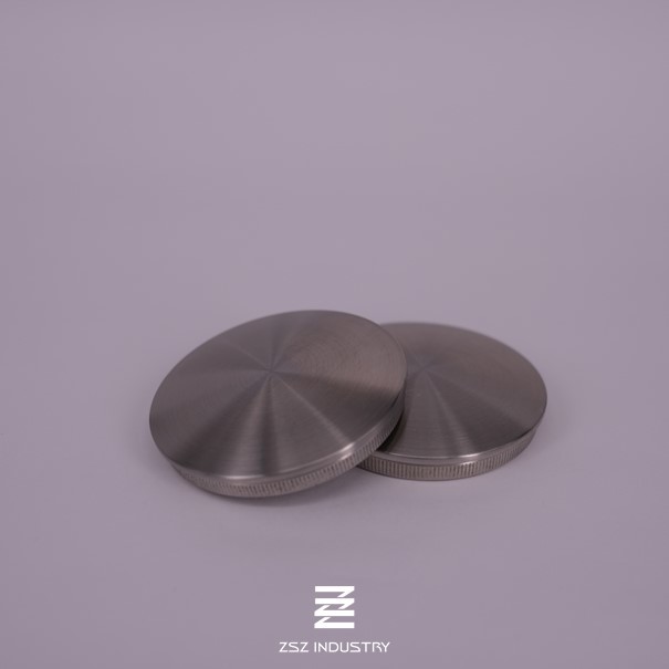 Dome Balustrade End Caps 8mm Height 42.4 X 2.0mm Mounting Satin / Mirror Surface