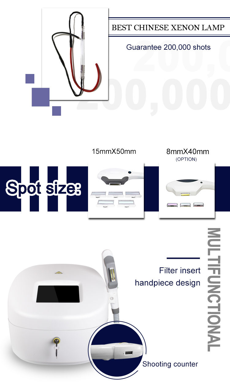 Radio Frequency 1200W 690nm Elight IPL Machine