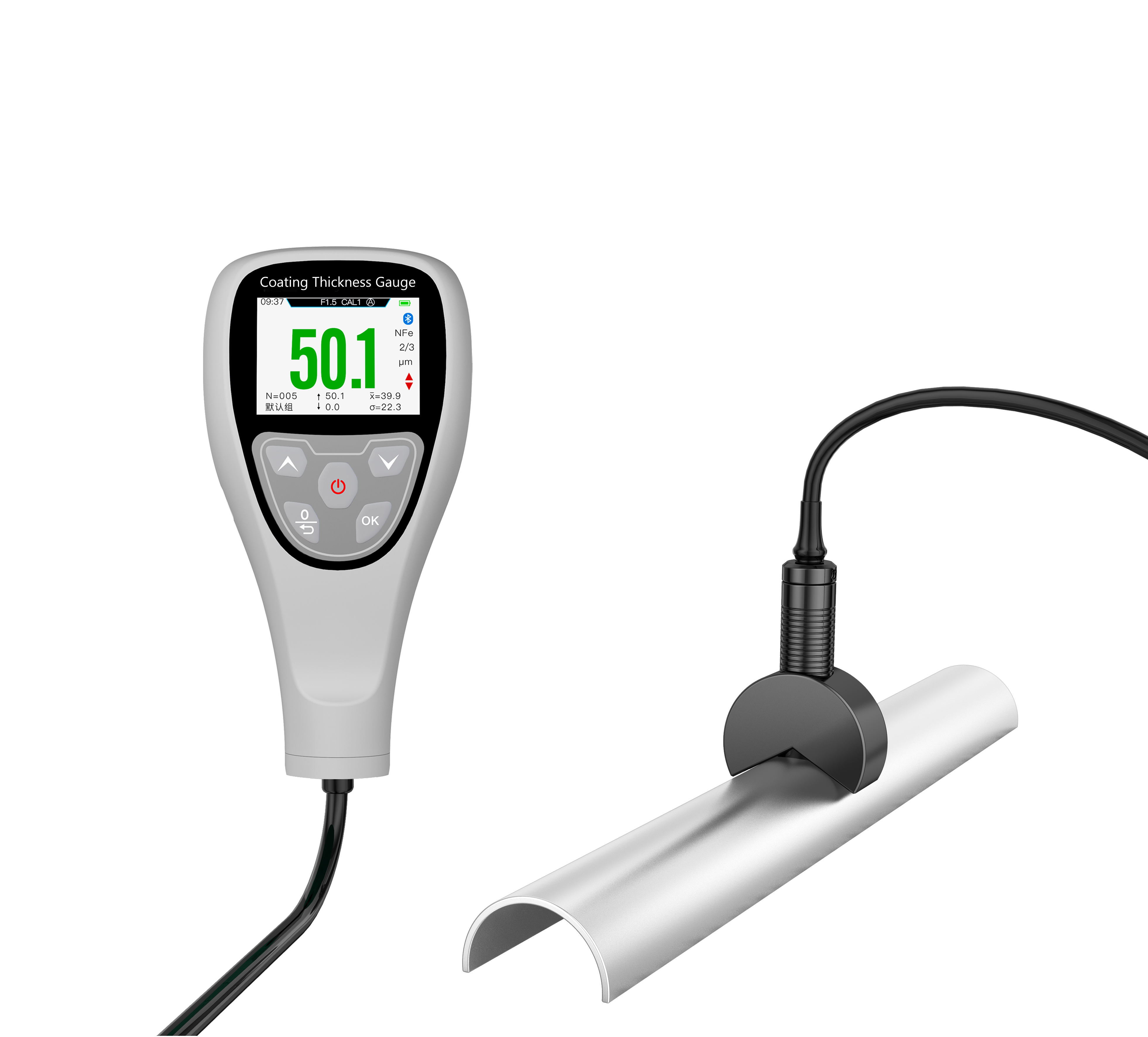 Portable Coating Thickness Tester Easy Operation Paint Thickness Meter High