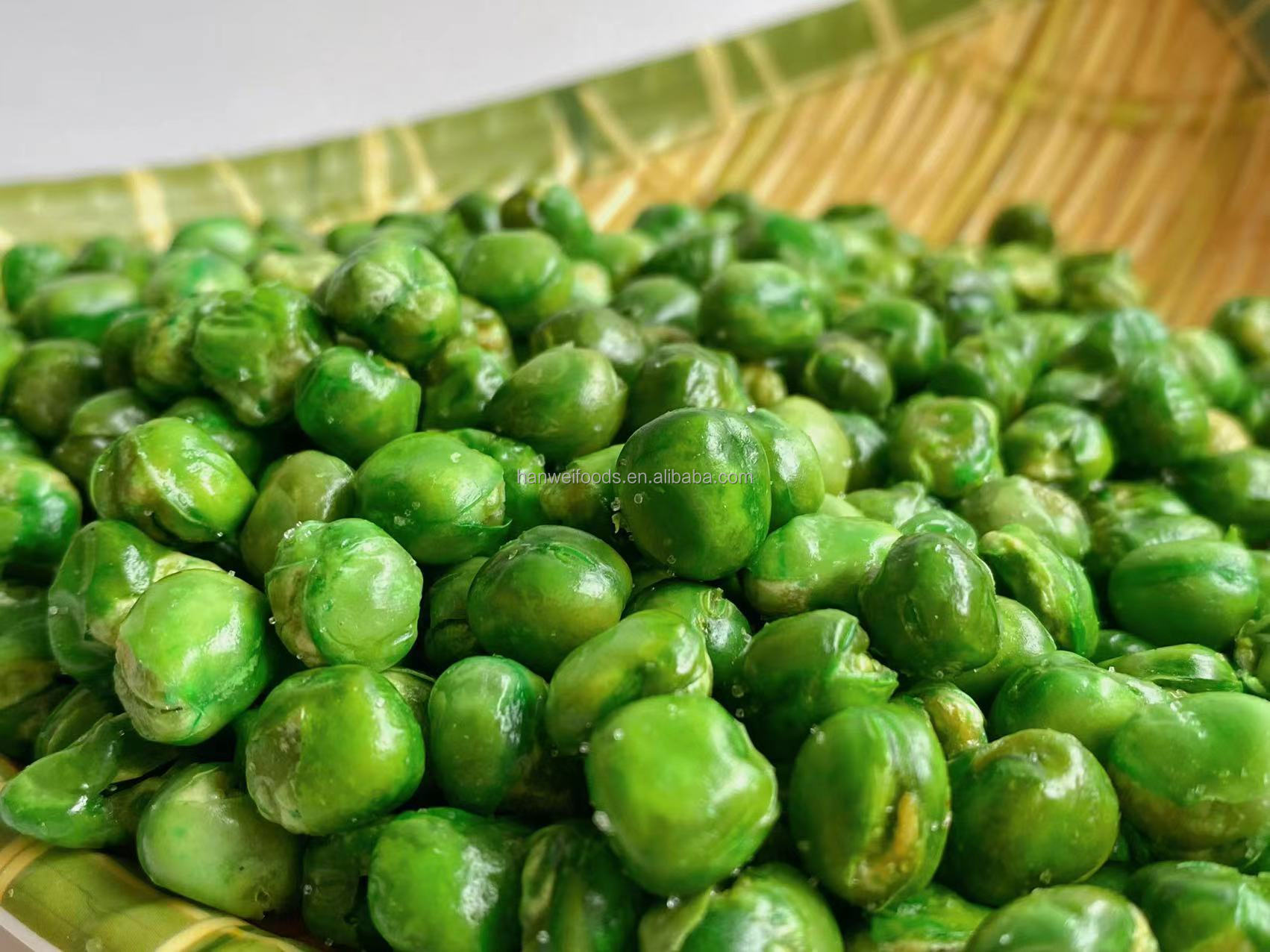 Wholesale OEM Package Fried Pea Salted Green Peas Snacks