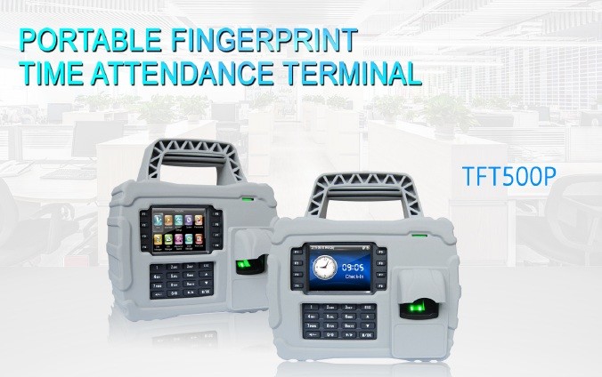 Portable Offsite Rfid Biometric Attendance System 3.5 Inch TFT Display