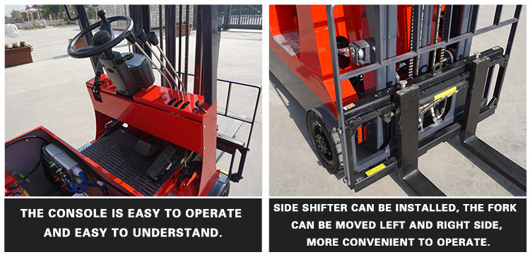 2.2KW 7.0KPH Mini 3 Wheel Electric Battery Operated Forklift
