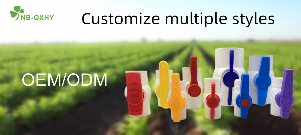 Customize UPVC Compact Ball Valve with Multiple Style Handles