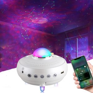 China 2022 New 12 Constellations Music Galaxy Projector Lamp Romantic Nebula Planet Laser Atmosphere lamp with BT and Remote C on sale