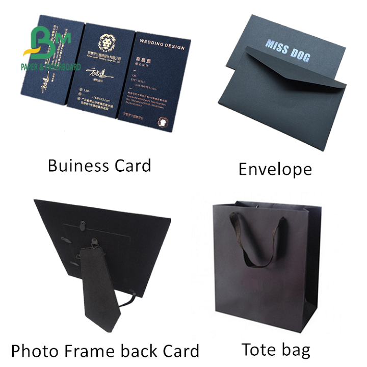 1mm 2mm 20PT Thick Recycled Black Hard Cardboard Sheets For Box Liner 1