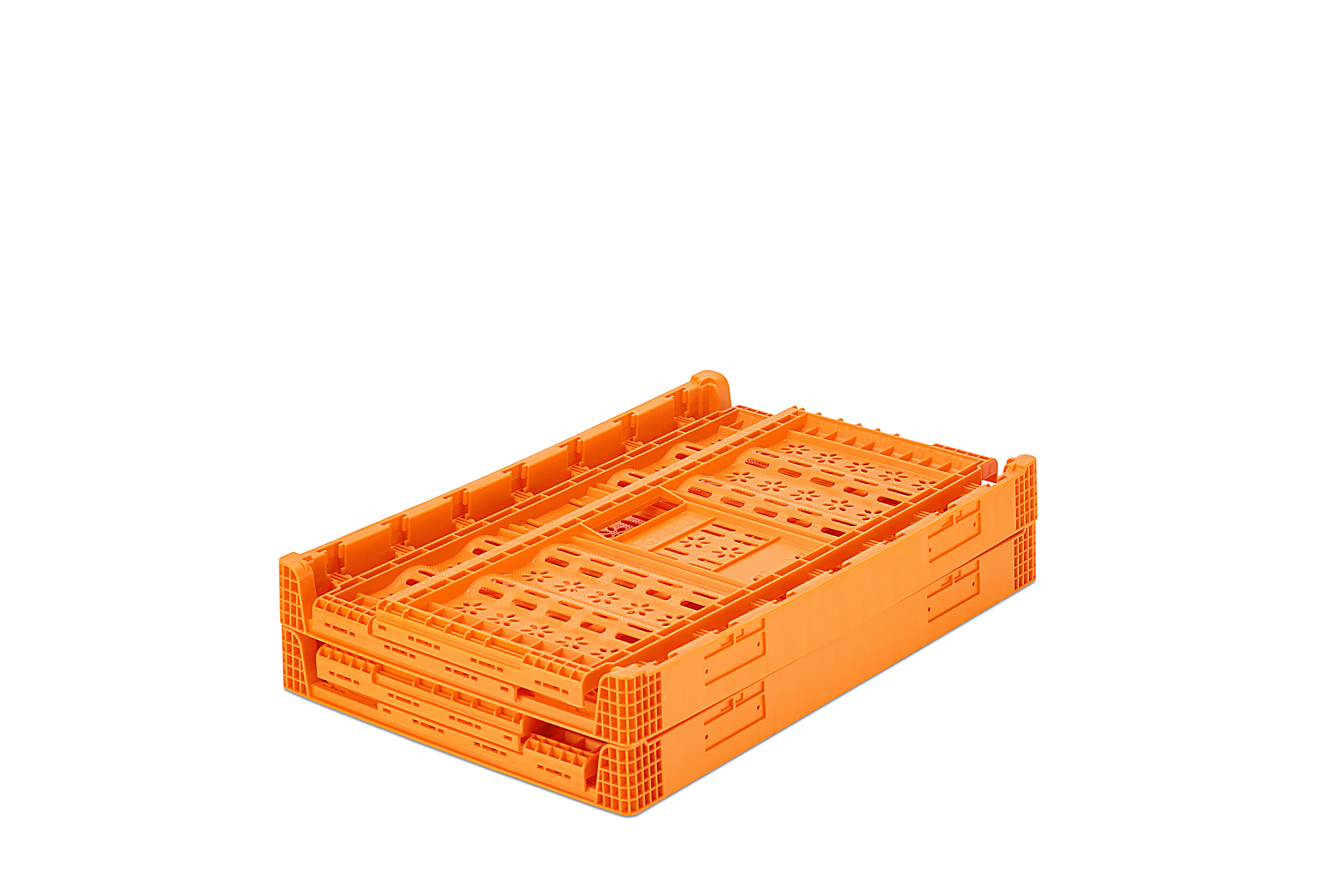 Customized Color Foldable Collapsible Stackable Tomato Basket Moving Fruit Crate