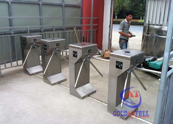 Waterproof Outdoor Vertical Tripod Turnstile Waist High RFID Card For Movie