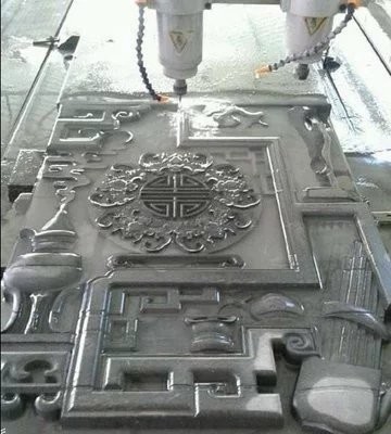 1325 Three Spindle Plane Stone Carving Machine High Precision