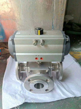 90 degree rotary actuator pneumatic control valves