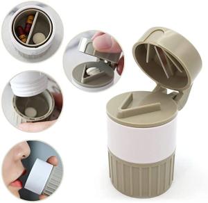  Easy Open Hospital Pill Dispenser Box Tablet Cutter Crusher Box Grind Individual Medication Manufactures