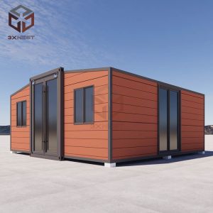 Versatile Expandable Container Cabin with Customizable Terrace