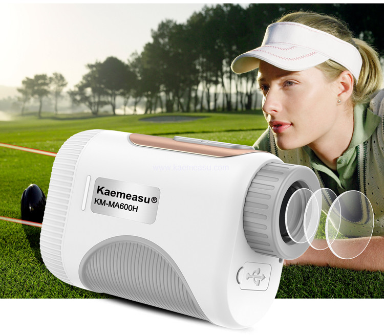 kaemeasu Mini Laser Rangefinder Rechargeable Golf Range Finder With Magnetic Adsorption MA1000