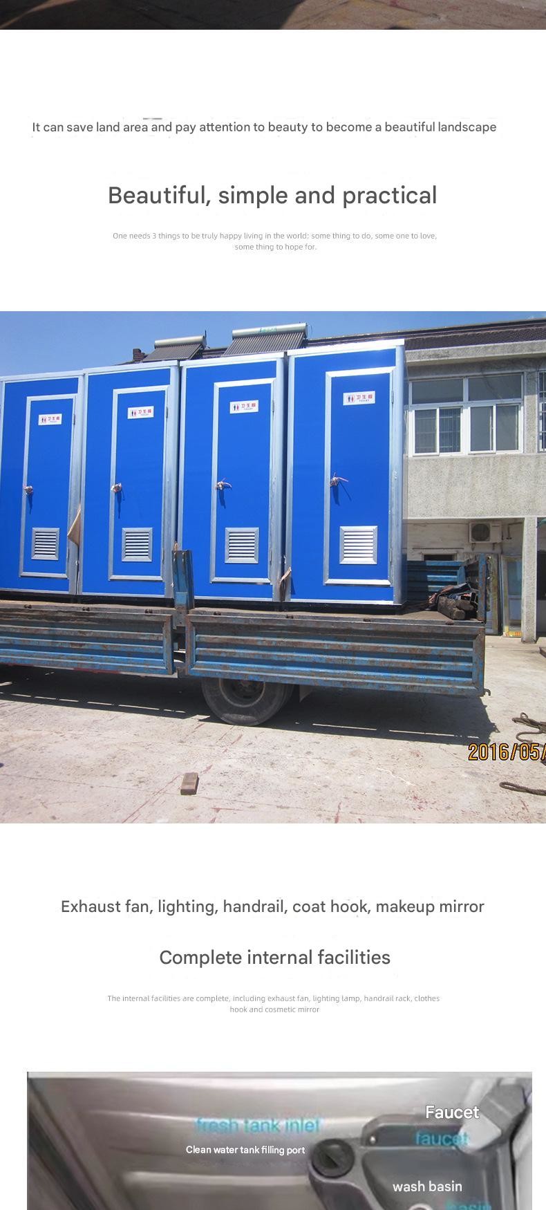Small Scenic Park Mobile Public Toilet The Perfect Solution for Convenient Area