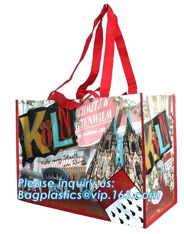 Wholesale factory custom fashion laminated non woven bag, Shopping printing fabric insulated foldable bag, custom pp non