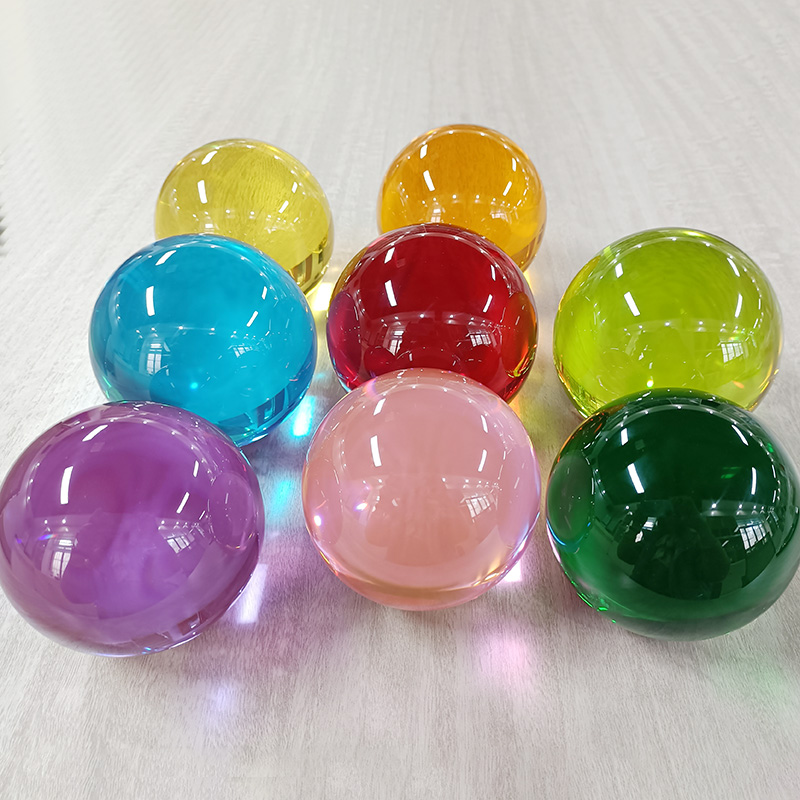 Clear Resin Ball Contact Juggling Ball 100mm 60mm 70mm 75mm OEM ODM