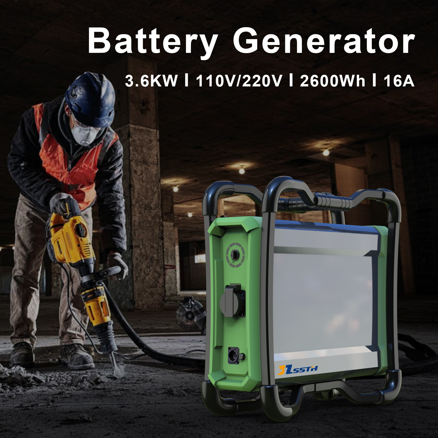 3.6kW Emergency Backup Power Supply Lithium Battery Portable Power Station