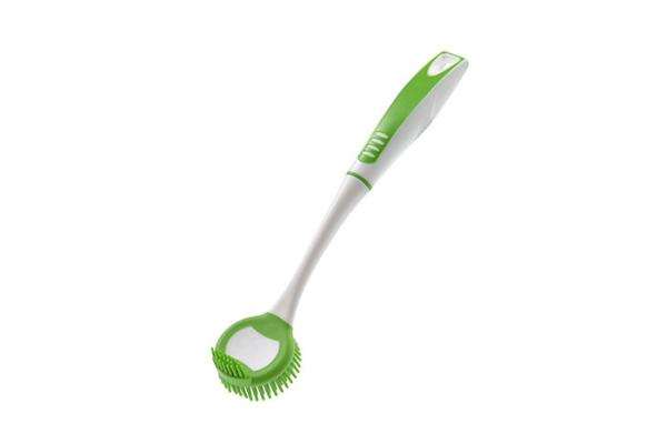 Kitchen Brush Scrubber Bottle Washer Brush Rubber Grip Handle Non Scratch Soft