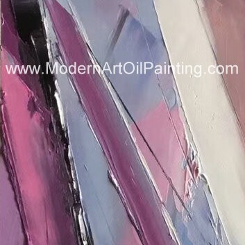 Sun Rise Fishing Boats Oil Painting Single Panel Abstract Wall Art