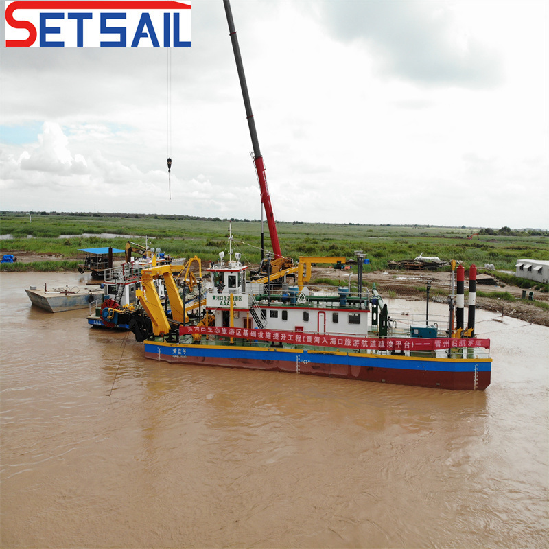 Diesel Engine Hydraulic River Pump Water Flow 3500m3 Sand Dredger