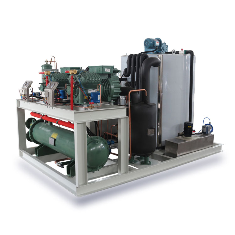 8000KG/24H Automatic Ice Storage System Flake Ice Making Machines Commercial Industry