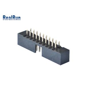 PBT Plastic 2.0mm Pitch Machined Box Header 20 Pin Straight Connector PA6T