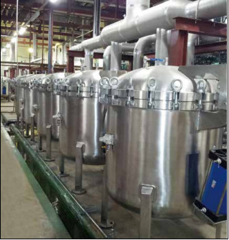 Industrial Vertical Pressure Leaf Filter SS304 For Chemical