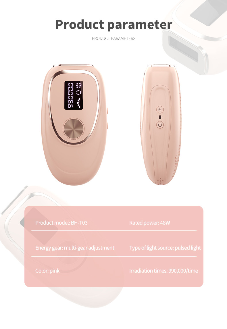 Ice Cool Ipl Laser Hair Epilator Removal Machine Permanent Painless Hair Remover Device