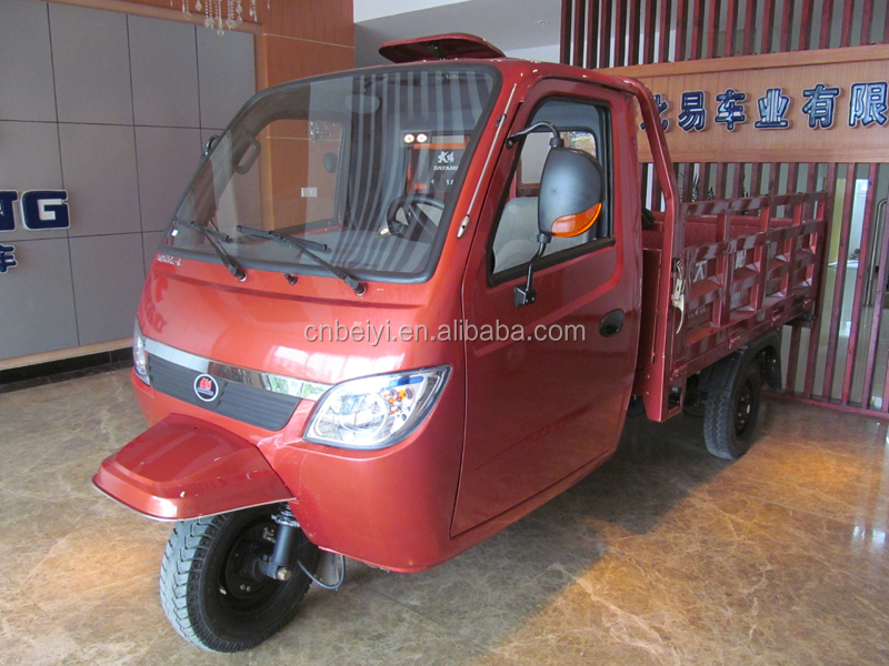 BeiYi DaYang Enclosed Cabin Cargo 3 Wheel Motorcycle Trike Bike Wagon Van Tricycle