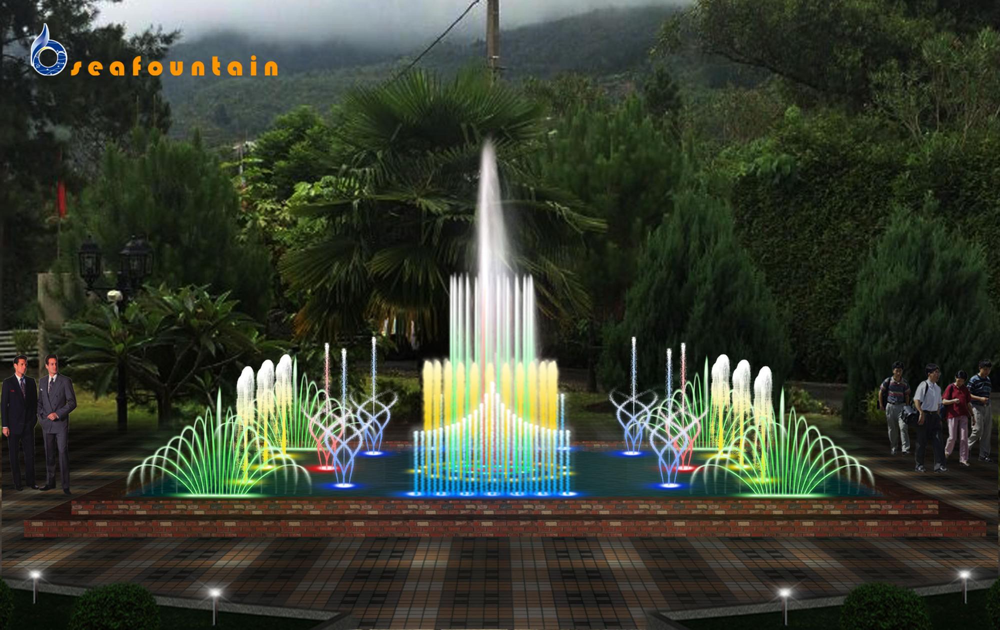 Public Square Angel Musical Fountain Stainless Outdoor