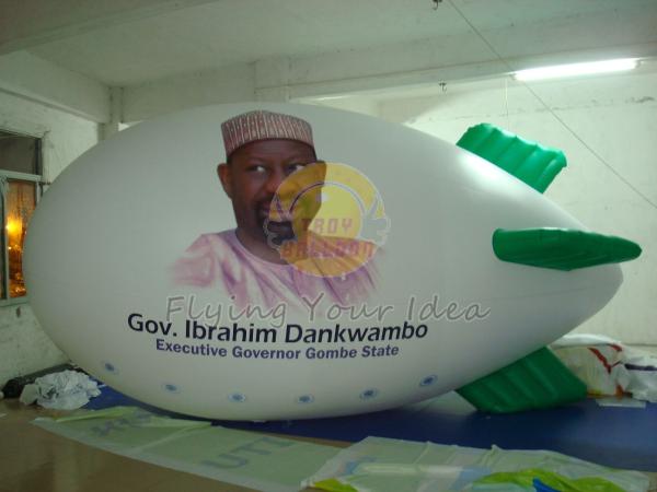 Inflatable Political Advertising Balloon / Zeppelin for Parade, Airship Balloons
